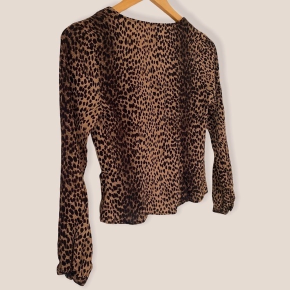 H&M Cheetah Print Crepe Blouse - Picture 7 of 10